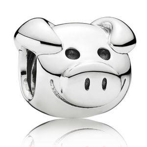 Retired "Playful Pig" Pandora Charm